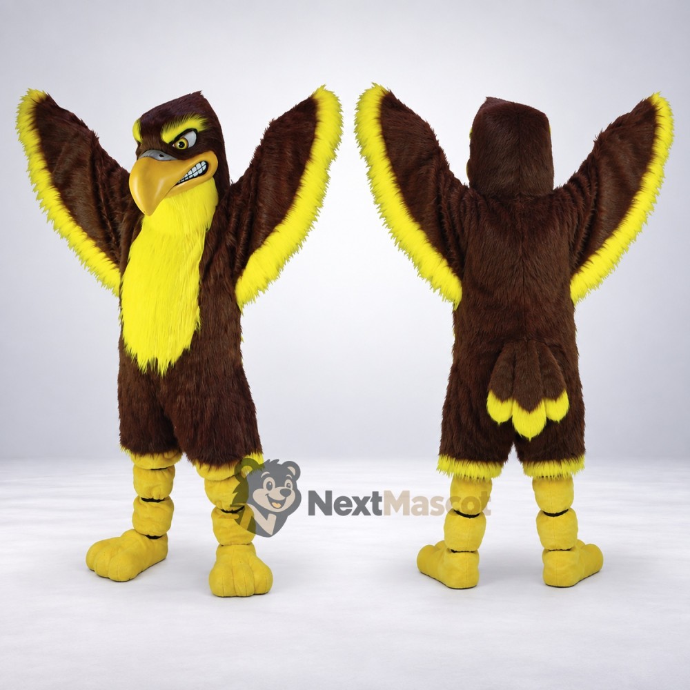 Eagle Mascot Costume - Brown for Celebrations Eagle Mascot Costume - Brown for Celebrations