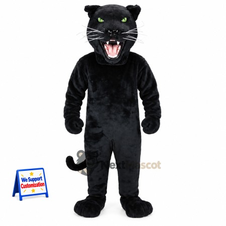 Panther Mascot Costume - Black for Family Events Panther Mascot Costume - Black for Family Events
