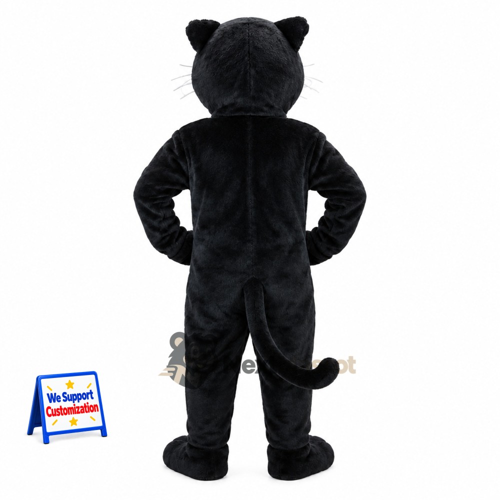 Panther Mascot Costume - Black for Family Events Panther Mascot Costume - Black for Family Events
