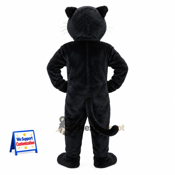 Panther Mascot Costume - Black for Family Events Panther Mascot Costume - Black for Family Events