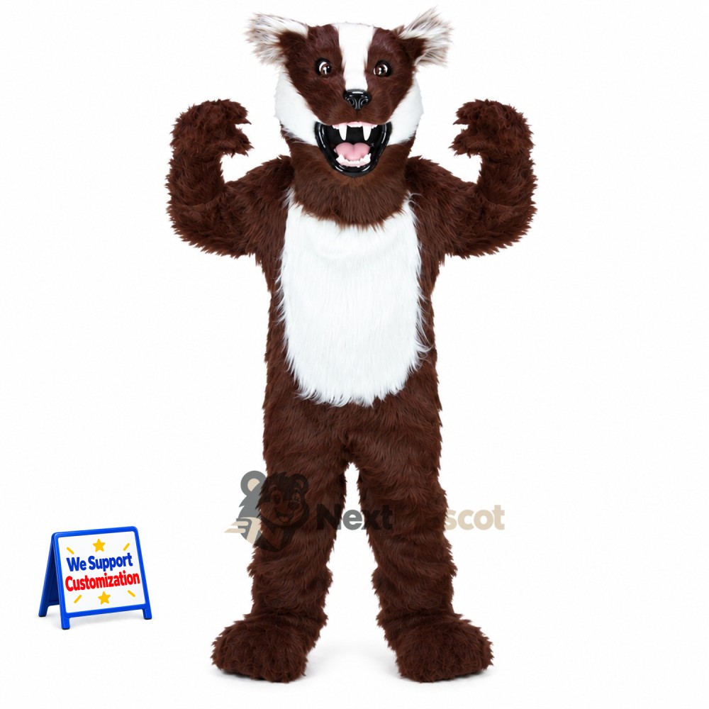 Badger Mascot Costume - Brown for Parades Badger Mascot Costume - Brown for Parades