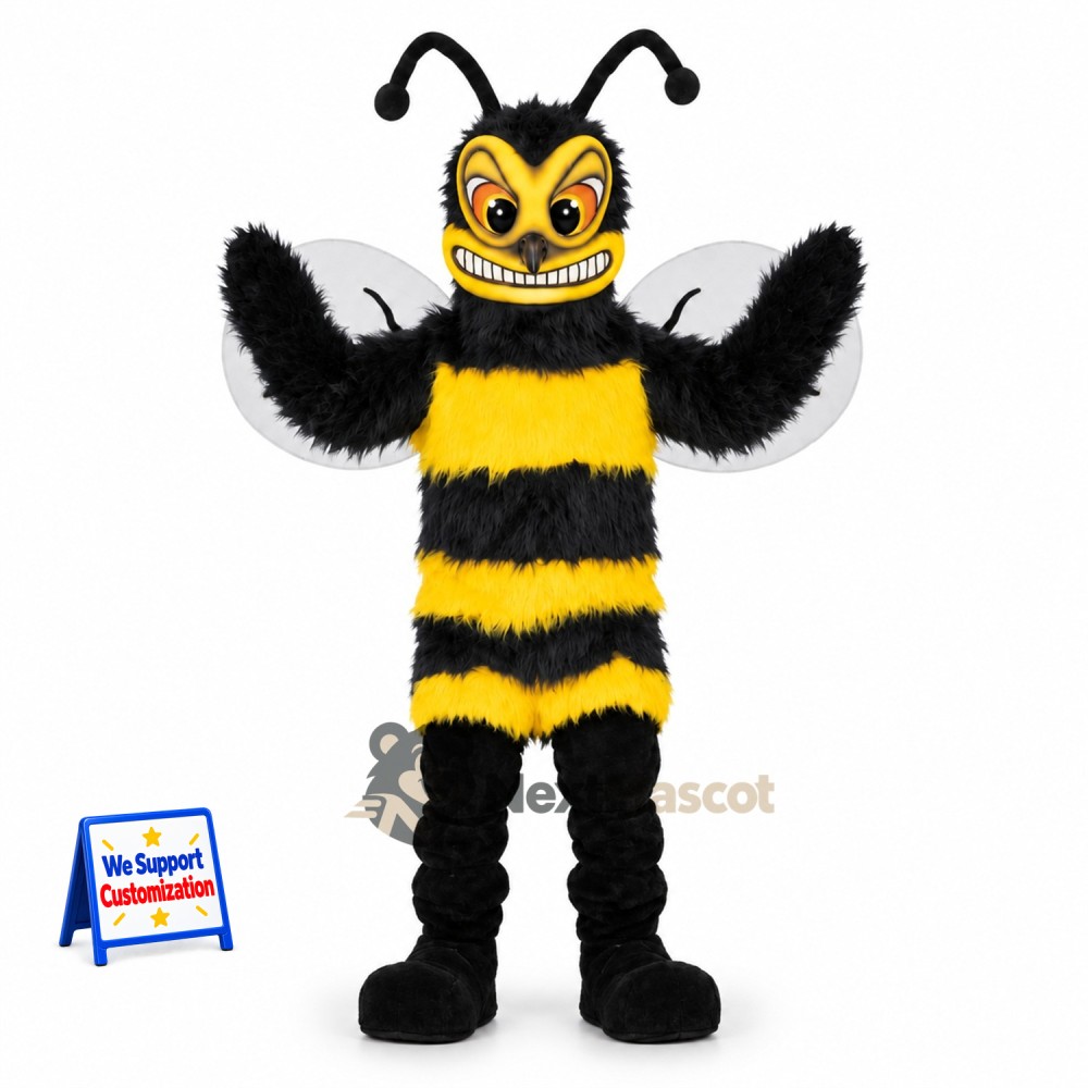Wasp Mascot Costume - Yellow for Birthday Parties Wasp Mascot Costume - Yellow for Birthday Parties