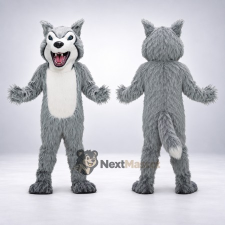 Wolf Mascot Costume - Gray for Festival Parades Wolf Mascot Costume - Gray for Festival Parades