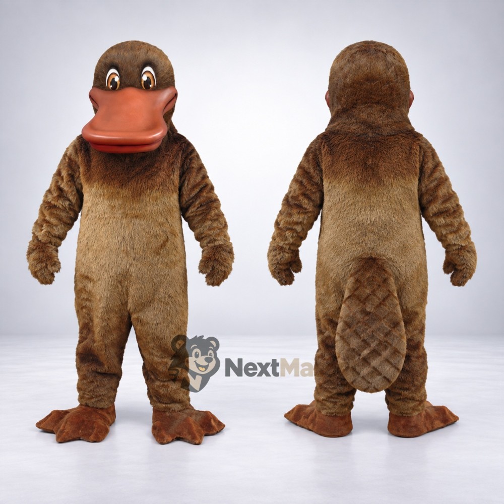 Platypus Mascot Costume - Brown Platypus Mascot Costume - Brown