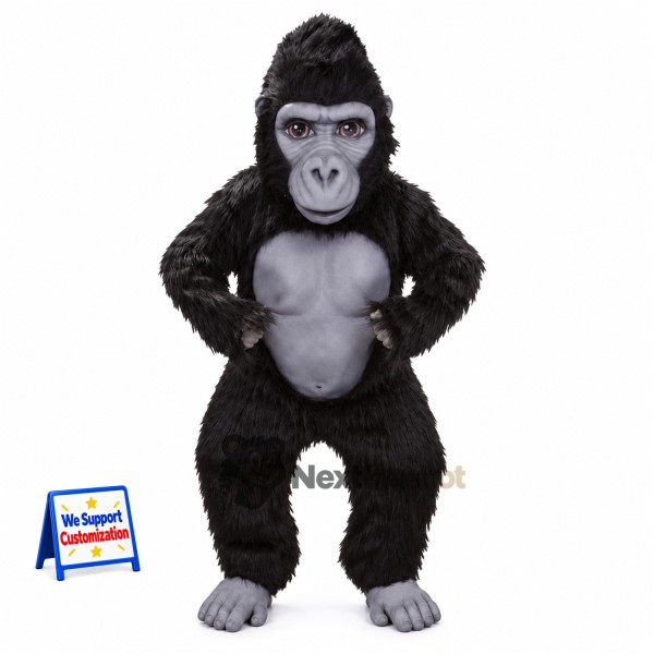 Gorilla Mascot Costume - Black for Photo Events