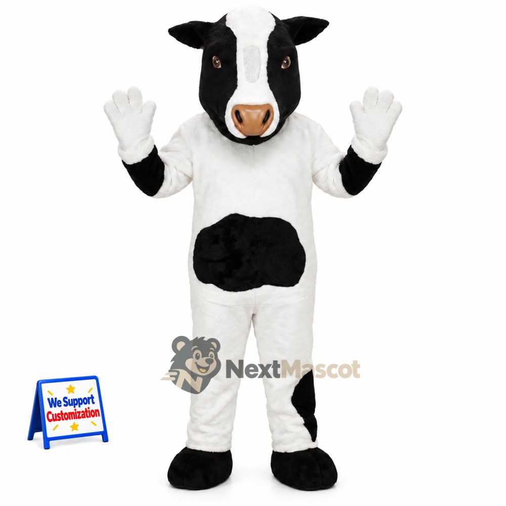 Cow Mascot Costume - Spotted for School Shows Cow Mascot Costume - Spotted for School Shows