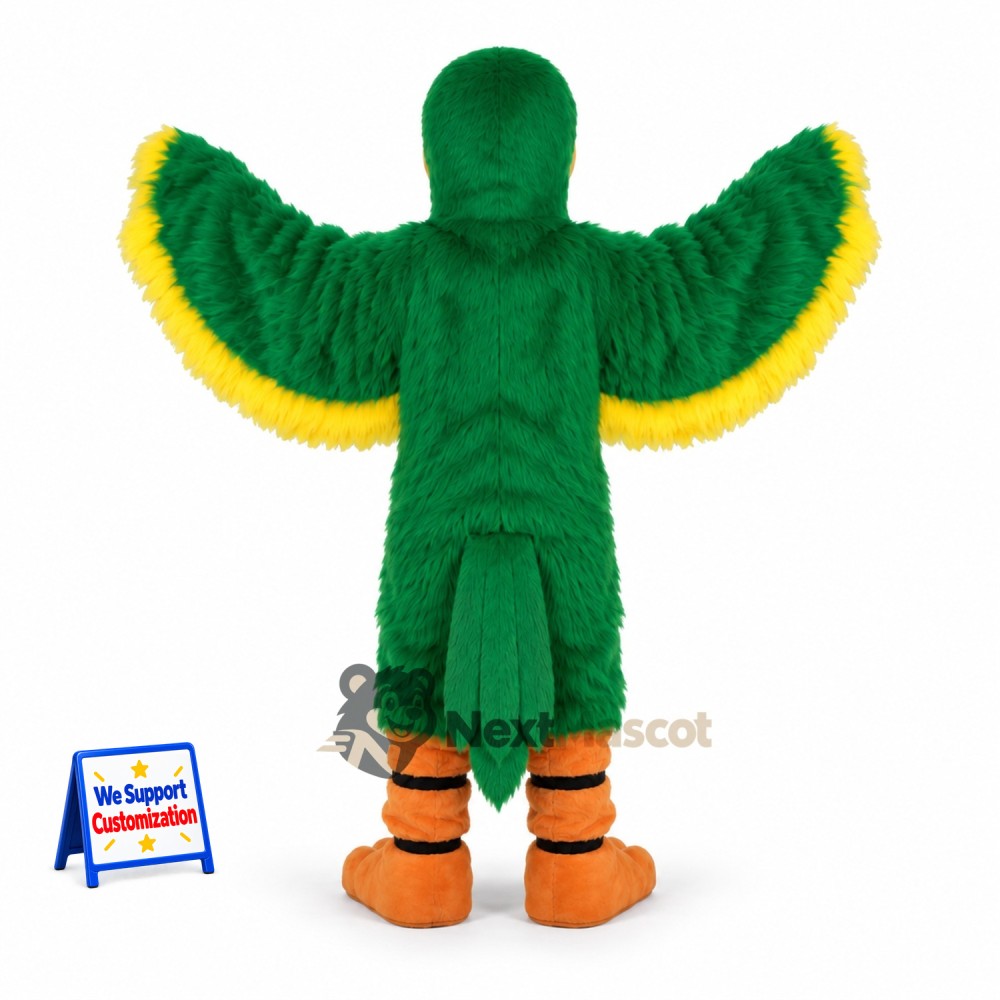 Parrot Mascot Costume - Green for Family Events Parrot Mascot Costume - Green for Family Events