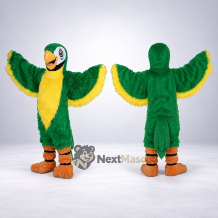 Parrot Mascot Costume - Green for Family Events Parrot Mascot Costume - Green for Family Events