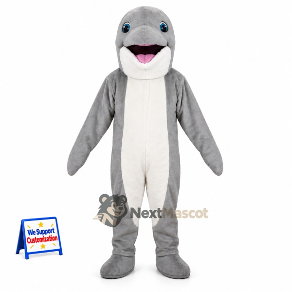Dolphin Mascot Costume - Gray for Beach Parties