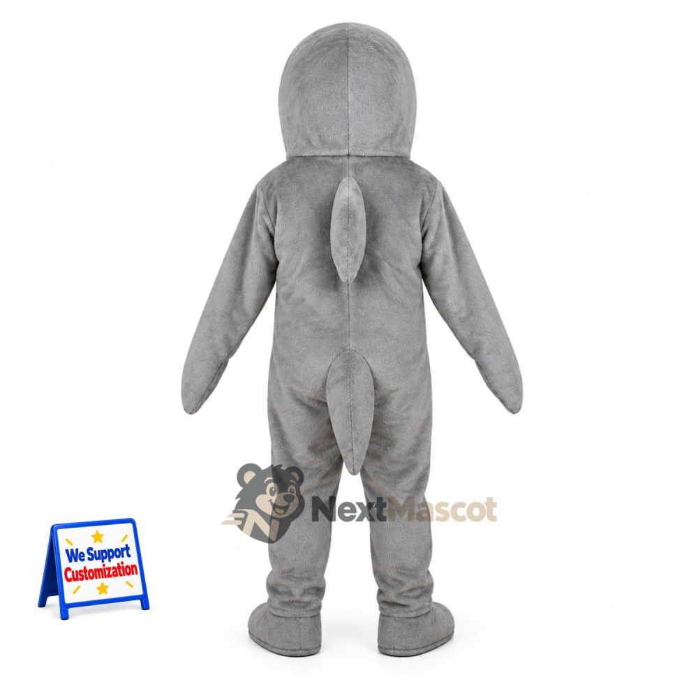 Dolphin Mascot Costume - Gray for Beach Parties Dolphin Mascot Costume - Gray for Beach Parties