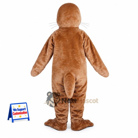 Seal Mascot Costume - Brown for Aquarium Events Seal Mascot Costume - Brown for Aquarium Events