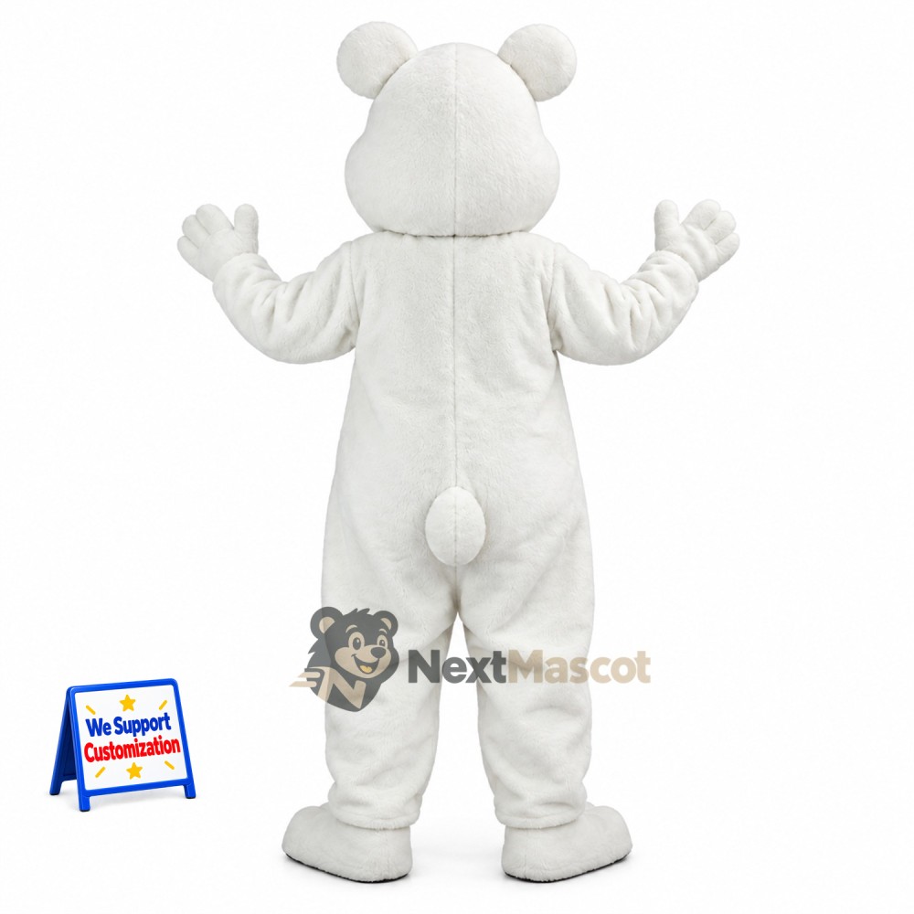 Bear Mascot Costume - White for School Fairs Bear Mascot Costume - White for School Fairs