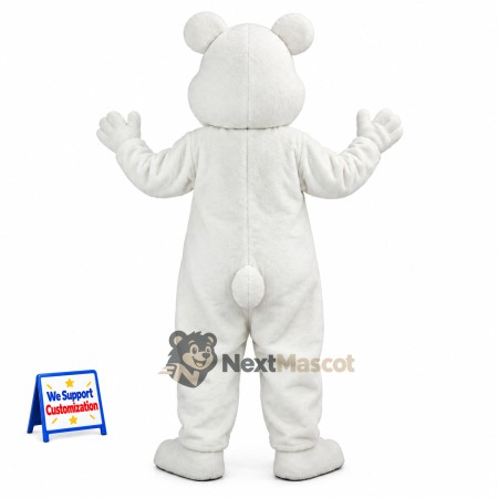 Bear Mascot Costume - White for School Fairs Bear Mascot Costume - White for School Fairs