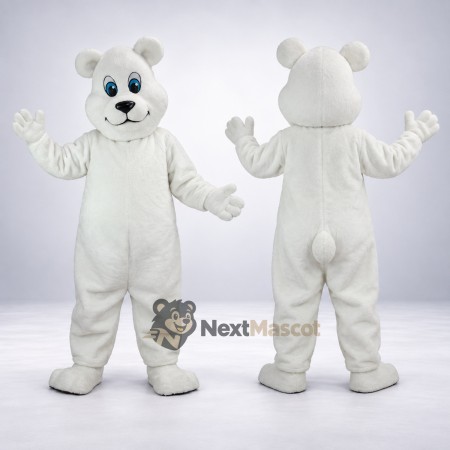 Bear Mascot Costume - White for School Fairs Bear Mascot Costume - White for School Fairs