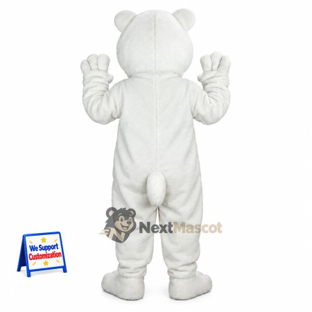 Bear Mascot Costume - White for Charity Events Bear Mascot Costume - White for Charity Events