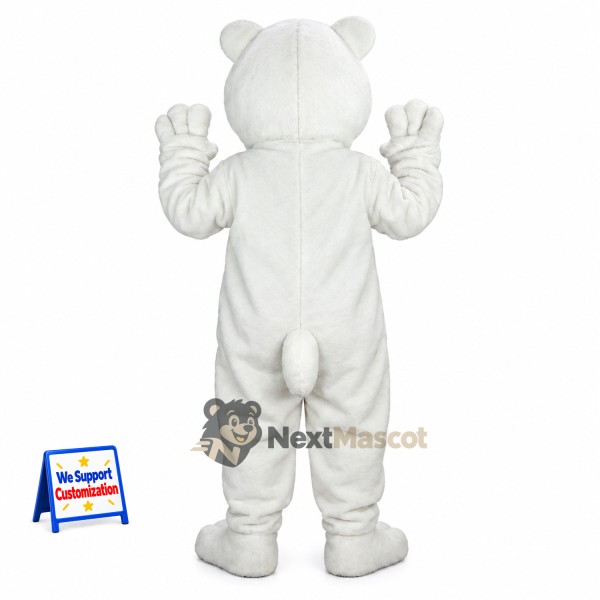 Bear Mascot Costume - White for Charity Events Bear Mascot Costume - White for Charity Events