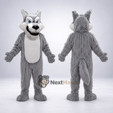 Wolf Mascot Costume - Gray for Town Festivals Wolf Mascot Costume - Gray for Town Festivals