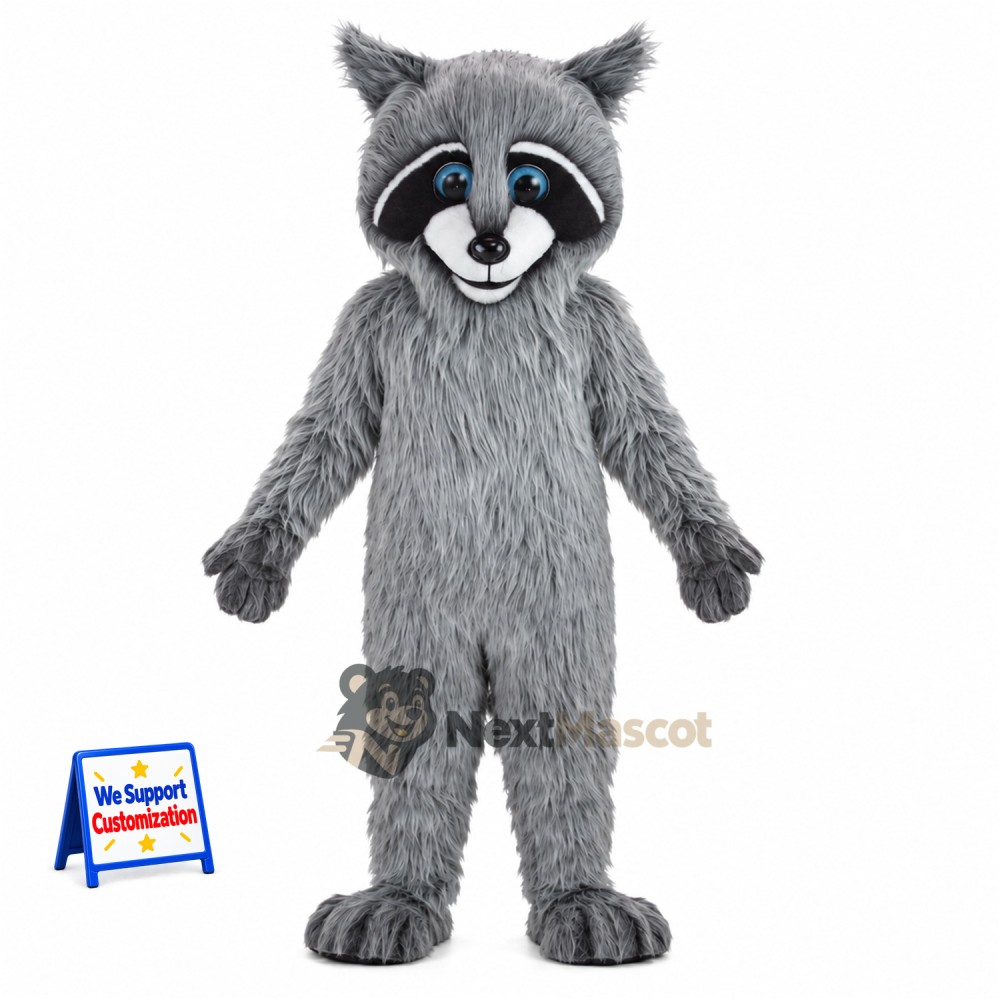 Raccoon Mascot Costume - Gray for Photo Events Raccoon Mascot Costume - Gray for Photo Events