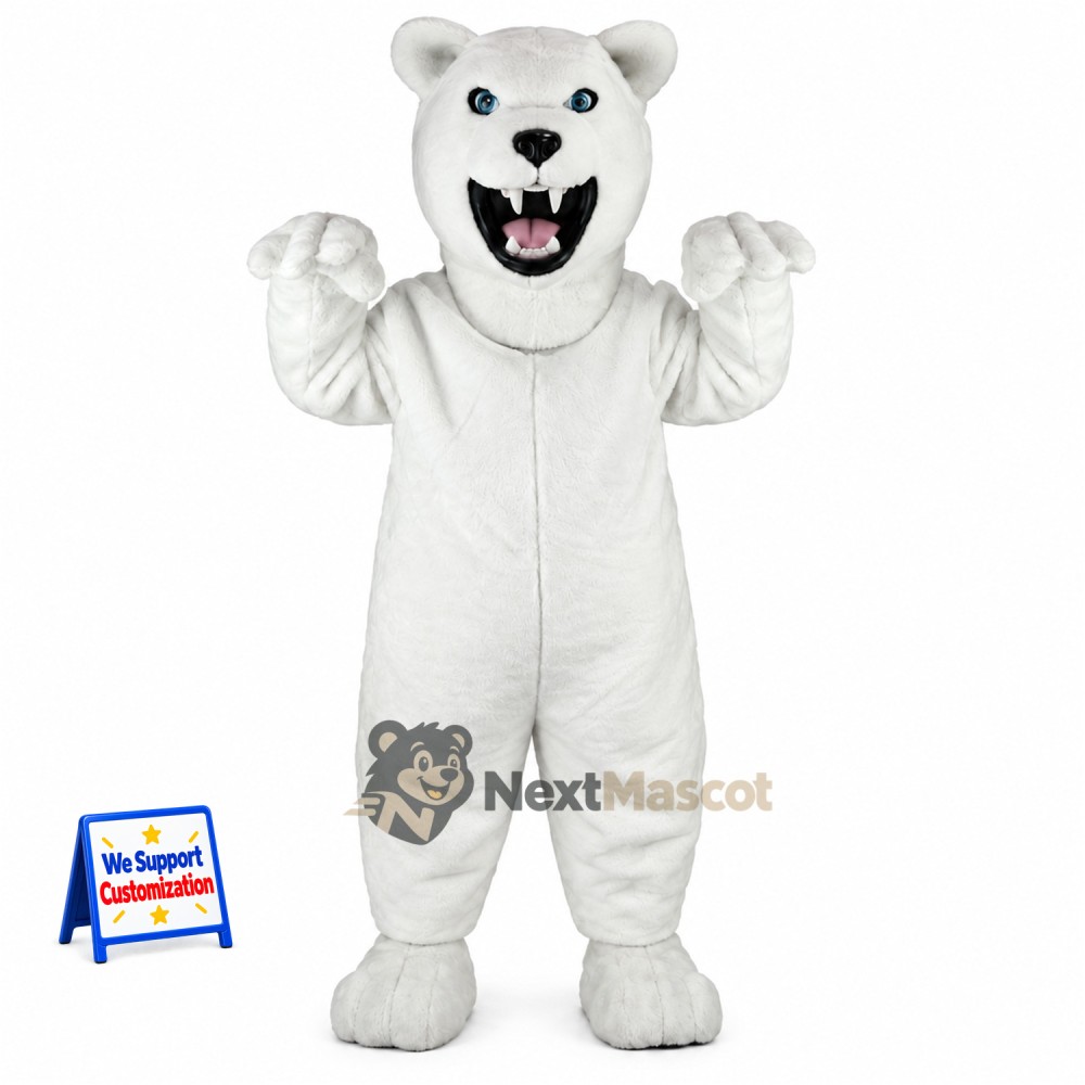 Bear Mascot Costume - White for Youth Events Bear Mascot Costume - White for Youth Events