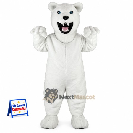 Bear Mascot Costume - White for Youth Events Bear Mascot Costume - White for Youth Events