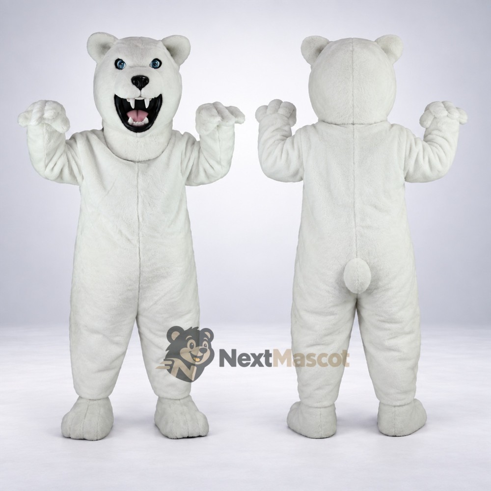 Bear Mascot Costume - White for Youth Events Bear Mascot Costume - White for Youth Events
