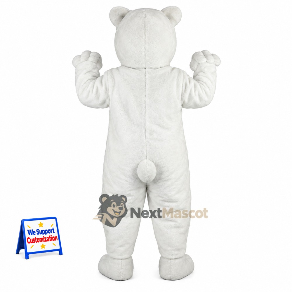 Bear Mascot Costume - White for Youth Events Bear Mascot Costume - White for Youth Events