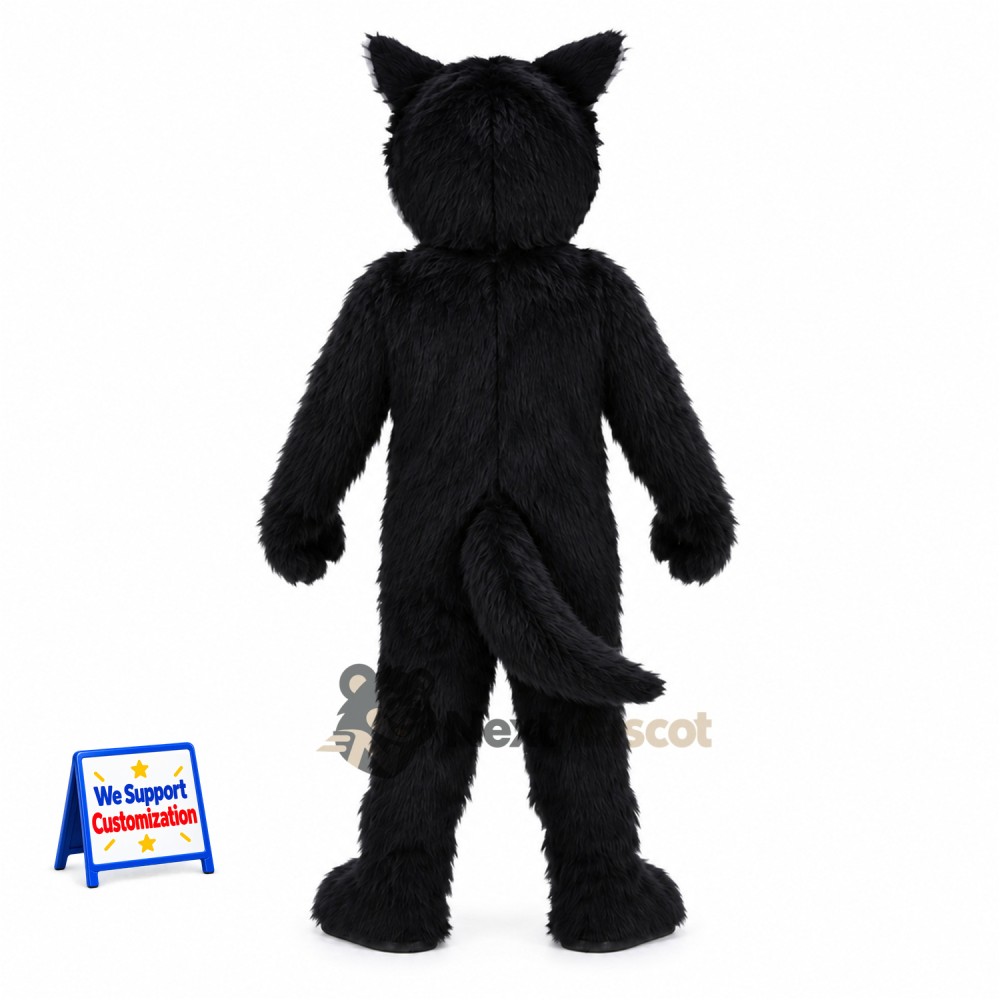 Wolf Mascot Costume - Black and White for Community Events