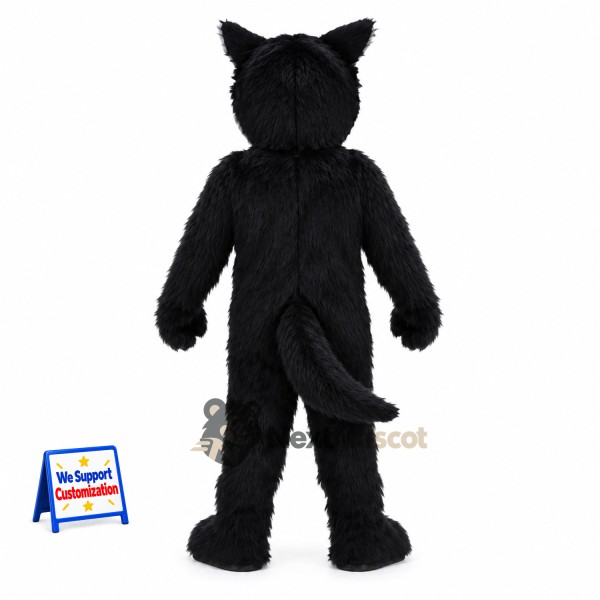 Wolf Mascot Costume - Black and White for Community Events Wolf Mascot Costume - Black and White for Community Events