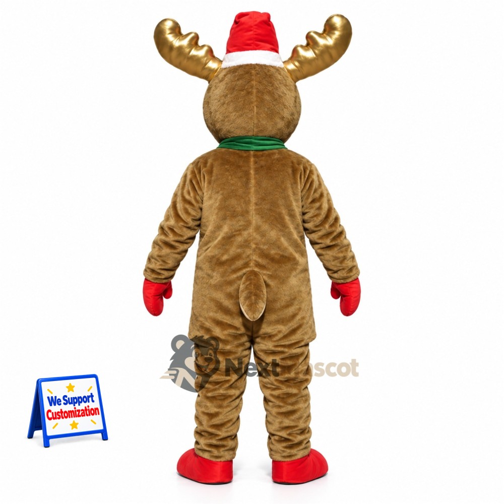 Reindeer Mascot Costume - Christmas Theme for Christmas Photos Reindeer Mascot Costume - Christmas Theme for Christmas Photos