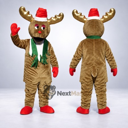 Reindeer Mascot Costume - Christmas Theme for Christmas Photos Reindeer Mascot Costume - Christmas Theme for Christmas Photos