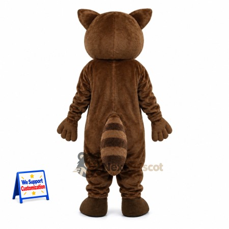 Raccoon Mascot Costume - Brown for Birthday Parties Raccoon Mascot Costume - Brown for Birthday Parties