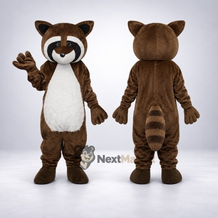 Raccoon Mascot Costume - Brown for Birthday Parties Raccoon Mascot Costume - Brown for Birthday Parties