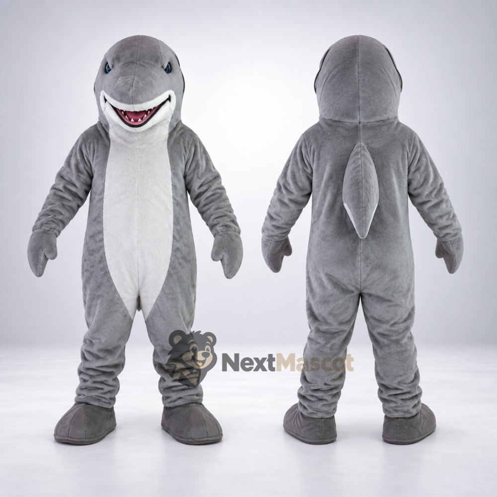 Shark Mascot Costume - Gray for Team Events Shark Mascot Costume - Gray for Team Events
