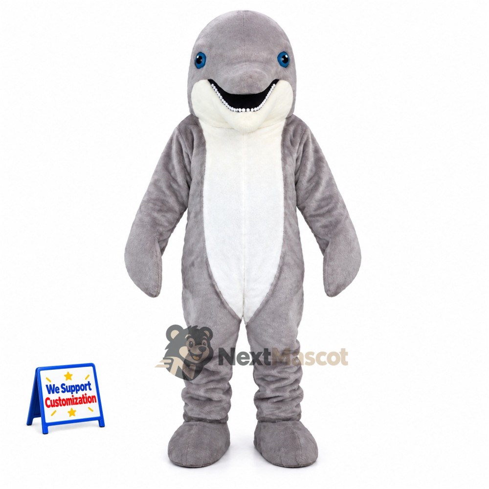 Dolphin Mascot Costume - Gray for Marine Education Dolphin Mascot Costume - Gray for Marine Education