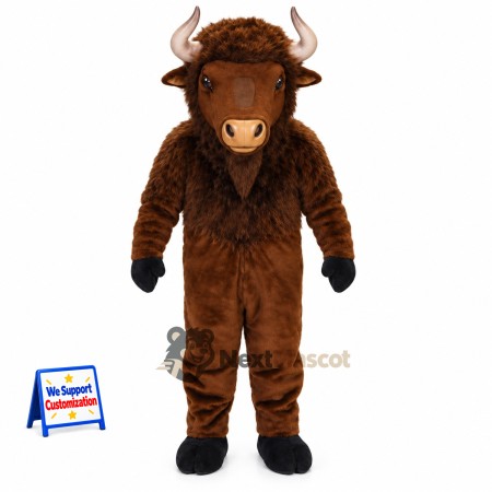 Bull Mascot Costume - Brown for Campus Events