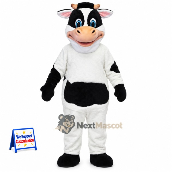 Cow Mascot Costume - Spotted for Community Shows