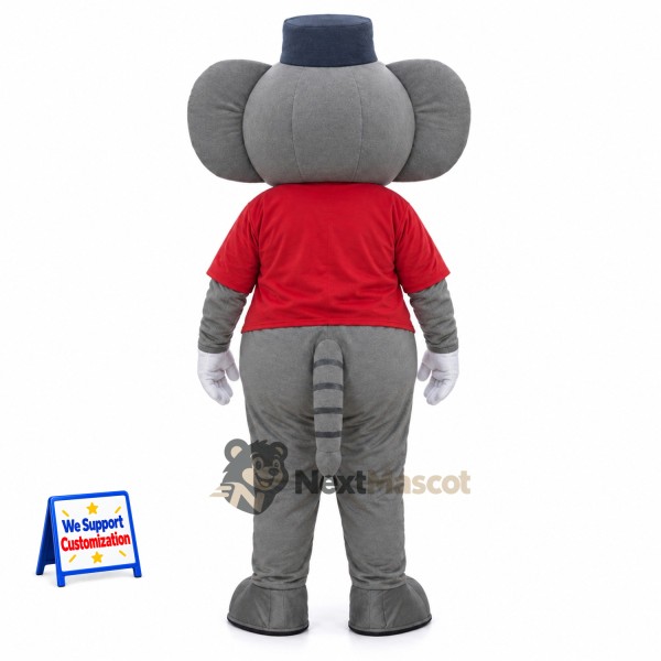 Elephant Mascot Costume - Red Jacket for Community Events