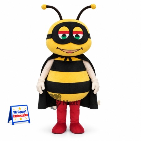 Bee Mascot Costume - Red Boots for Nature Events Bee Mascot Costume - Red Boots for Nature Events