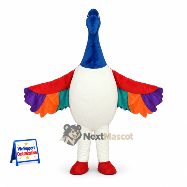 Peacock Mascot Costume - Colorful