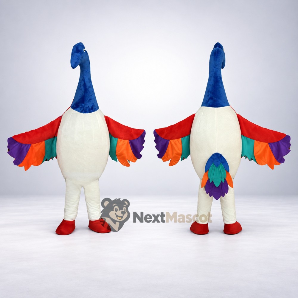 Peacock Mascot Costume - Colorful Peacock Mascot Costume - Colorful