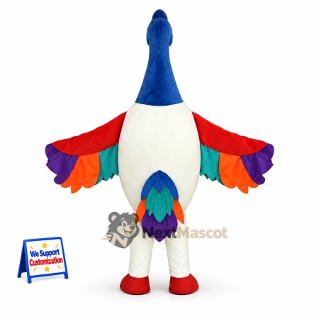 Peacock Mascot Costume - Colorful Peacock Mascot Costume - Colorful