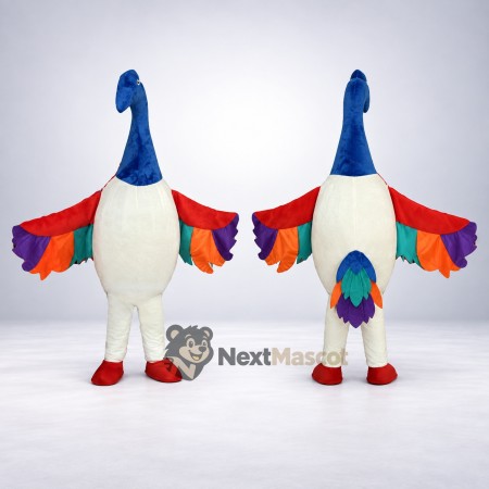 Peacock Mascot Costume - Colorful Peacock Mascot Costume - Colorful