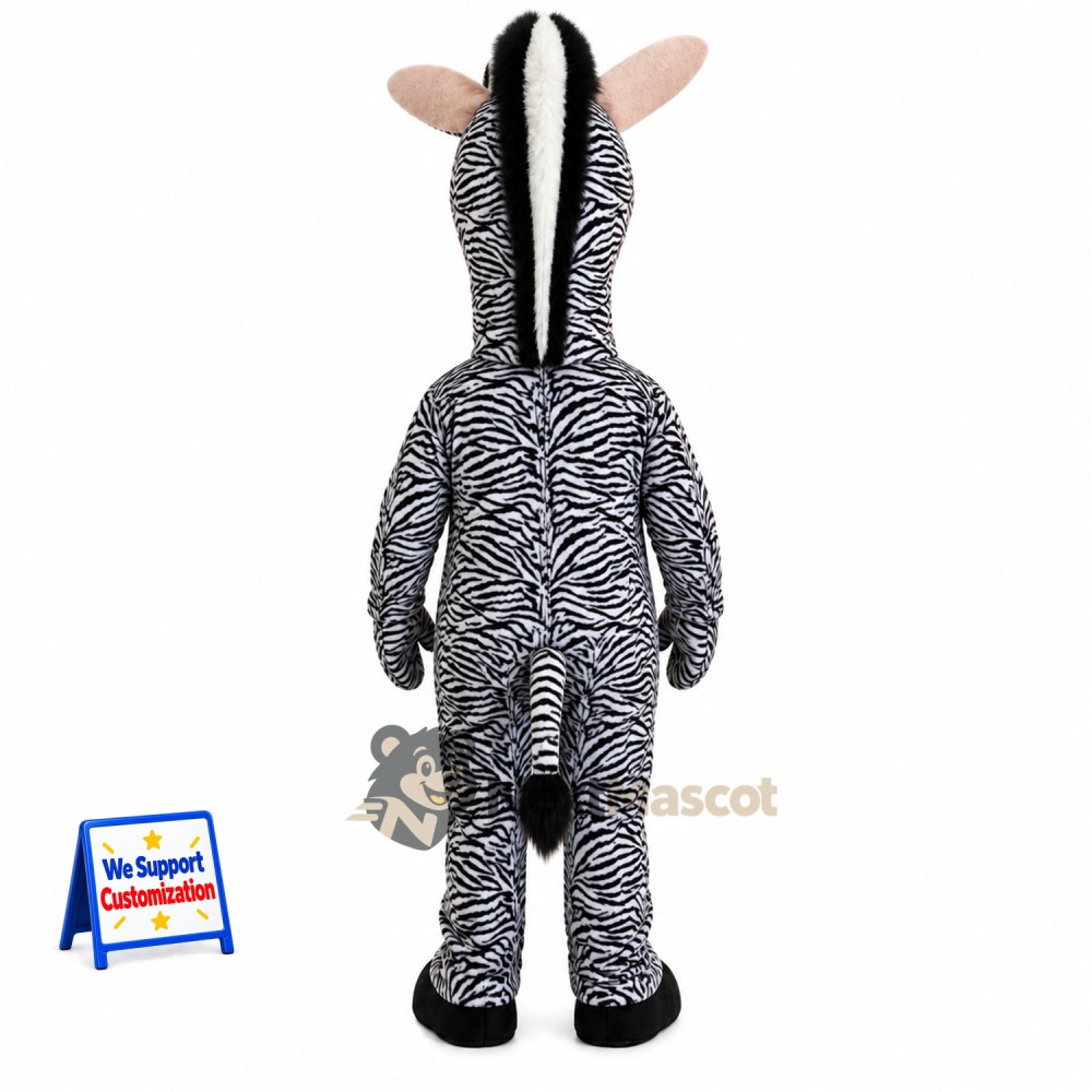 Zebra Mascot Costume - White Belly Zebra Mascot Costume - White Belly