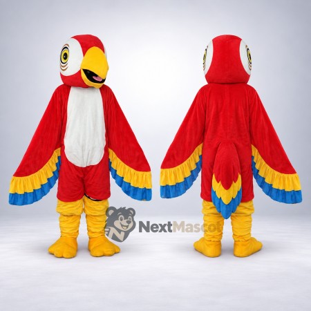 Parrot Mascot Costume - Red for Street Fairs Parrot Mascot Costume - Red for Street Fairs