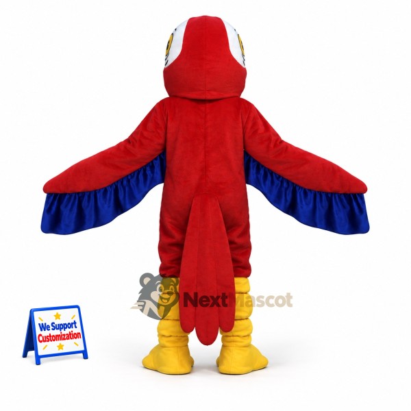 Parrot Mascot Costume - Red for Fairs Parrot Mascot Costume - Red for Fairs