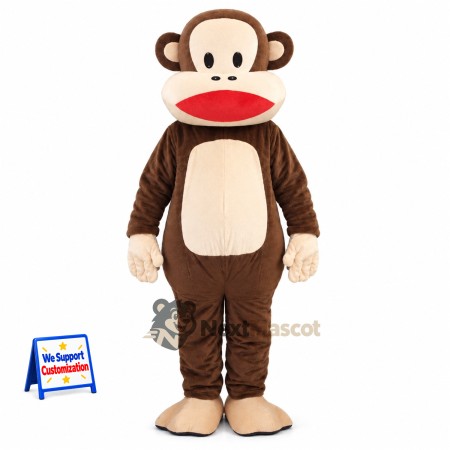 Monkey Mascot Costume - Brown for Grand Openings Monkey Mascot Costume - Brown for Grand Openings