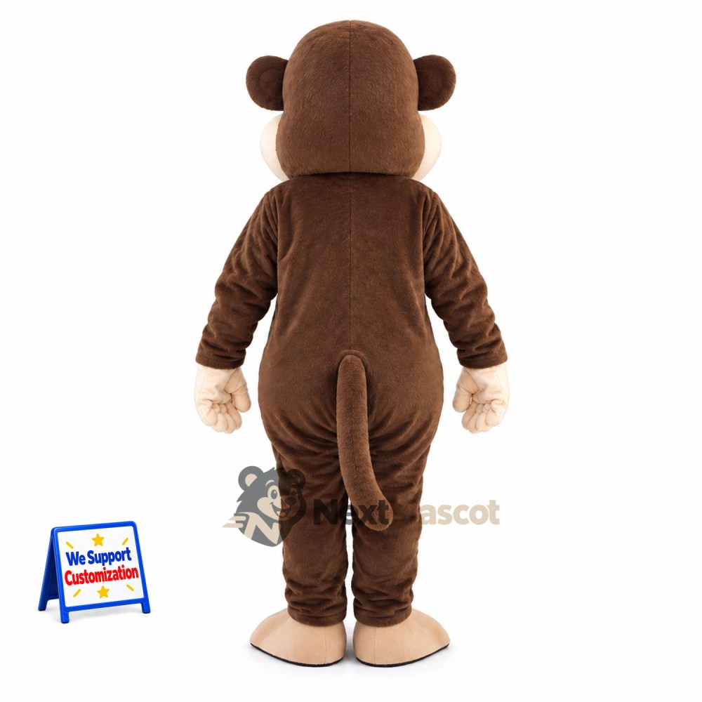 Monkey Mascot Costume - Brown for Grand Openings Monkey Mascot Costume - Brown for Grand Openings