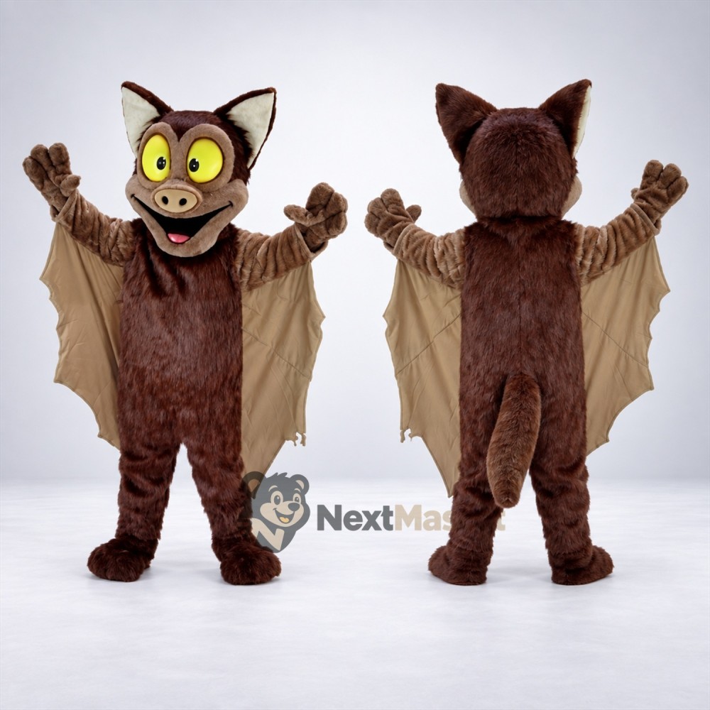 Bat Mascot Costume - Brown for Parades Bat Mascot Costume - Brown for Parades