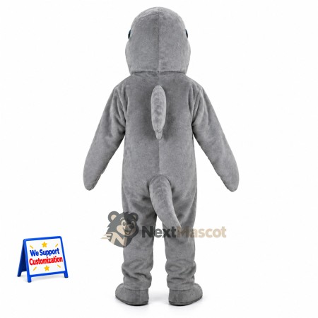 Dolphin Mascot Costume - Gray for Aquarium Shows Dolphin Mascot Costume - Gray for Aquarium Shows