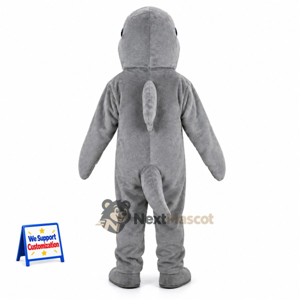 Dolphin Mascot Costume - Gray for Aquarium Shows Dolphin Mascot Costume - Gray for Aquarium Shows